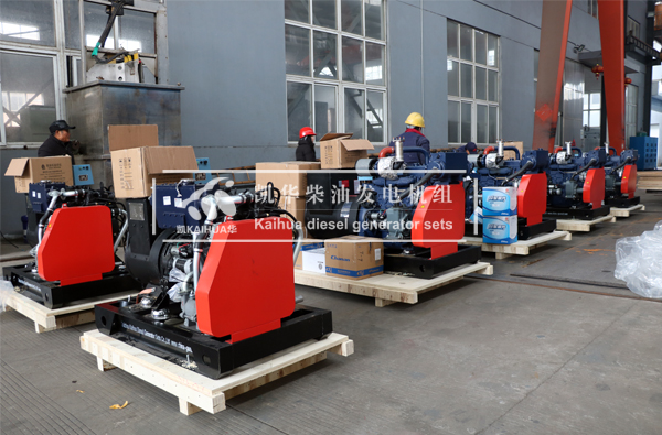 出口新加坡的六台船用發電機組成功出（chū）廠