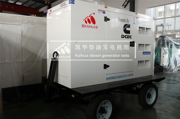 安徽工程100KW移動發（fā）電機組成功出廠