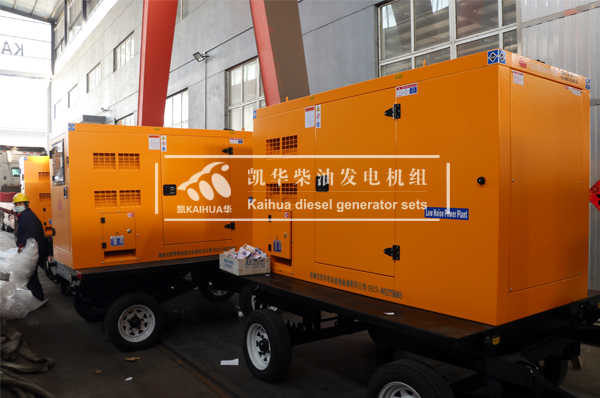 貴州水利五台50KW移動靜音發電機組成功出廠