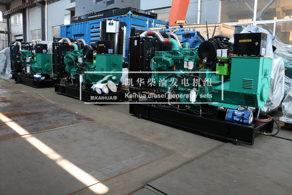 出口新加坡的三台200KW康明斯發電機組成（chéng）功（gōng）出廠