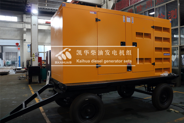 貴州工程200KW移動式發電機組（zǔ）成功出廠