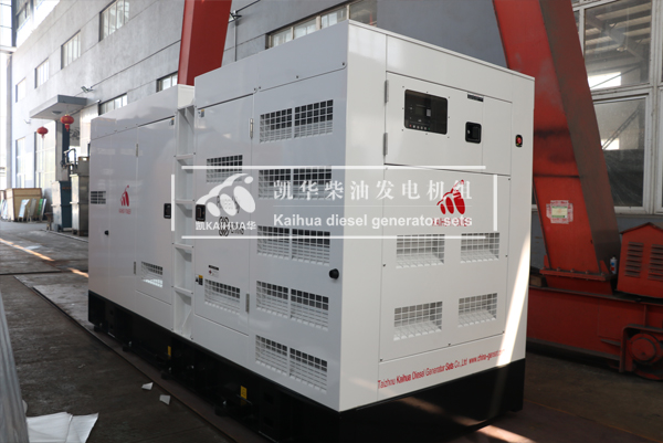 出（chū）口安哥拉的300KW靜音發電機組成功出廠