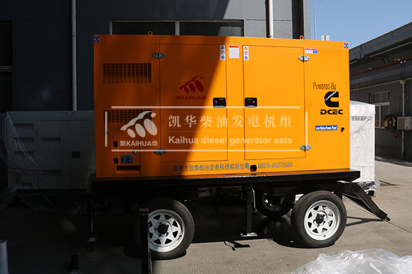 浙江建設一（yī）台100kw移（yí）動靜音發電機組成功出廠