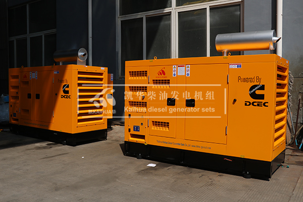 桂林兩台75kw防雨罩（zhào）柴油發電機組成功（gōng）出廠