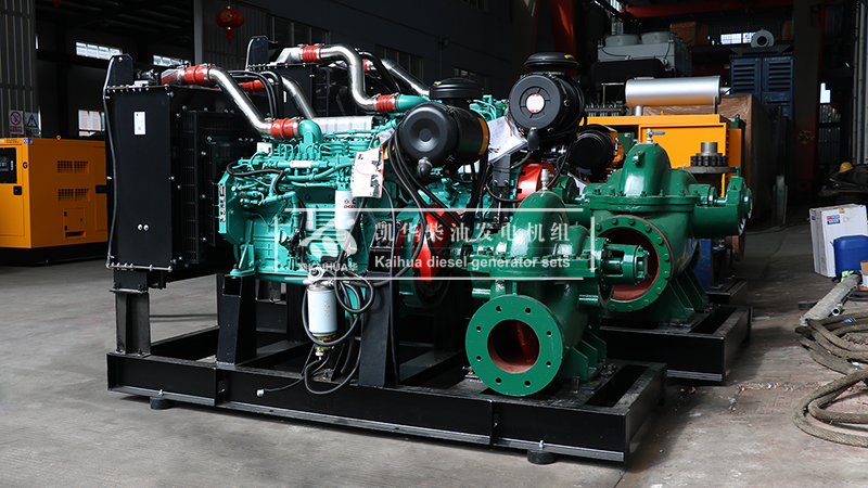 撫州市兩台柴油（yóu）機（jī）水泵機組成功出廠