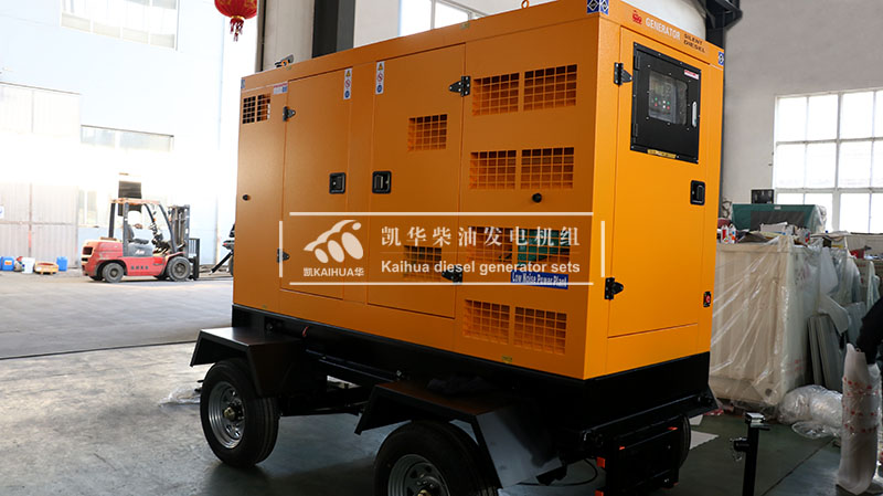一台100KW移動式（shì）靜音（yīn）柴油發電機組今日成功出廠（chǎng）
